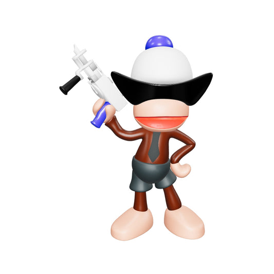 1/1 Ape Escape w/Tuft Gun Figure