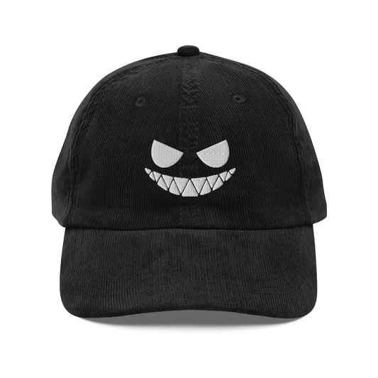 'Anima' Embroidered Vintage Corduroy Cap